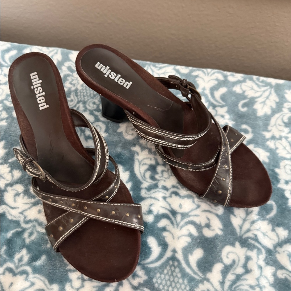 Unlisted Women's Brown Sandals - Picture 2 of 3